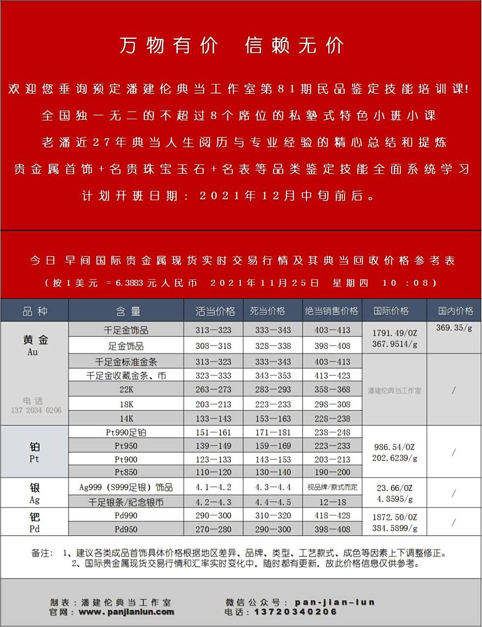 贵金属出售单(贵金属现货买卖)